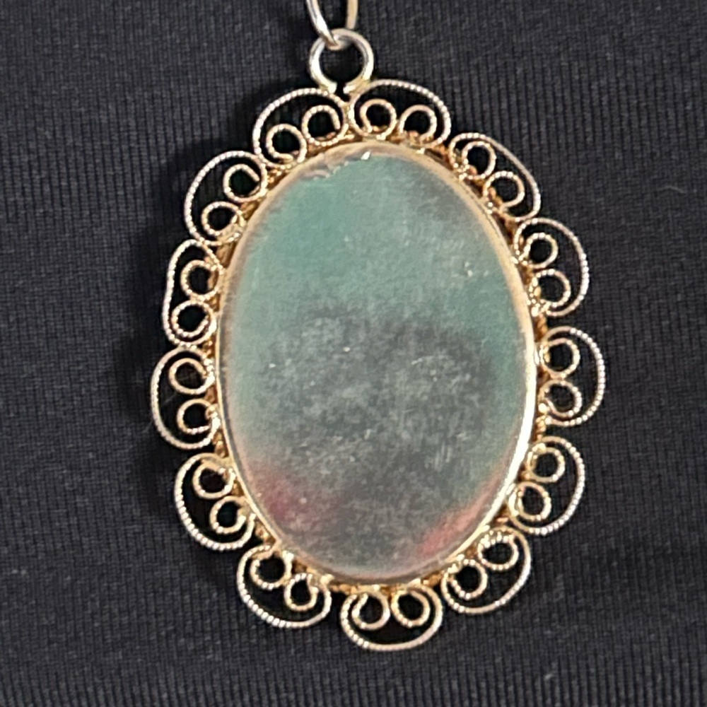Vintage Micro-mosaic Pendant Necklace - Picture 4 of 8